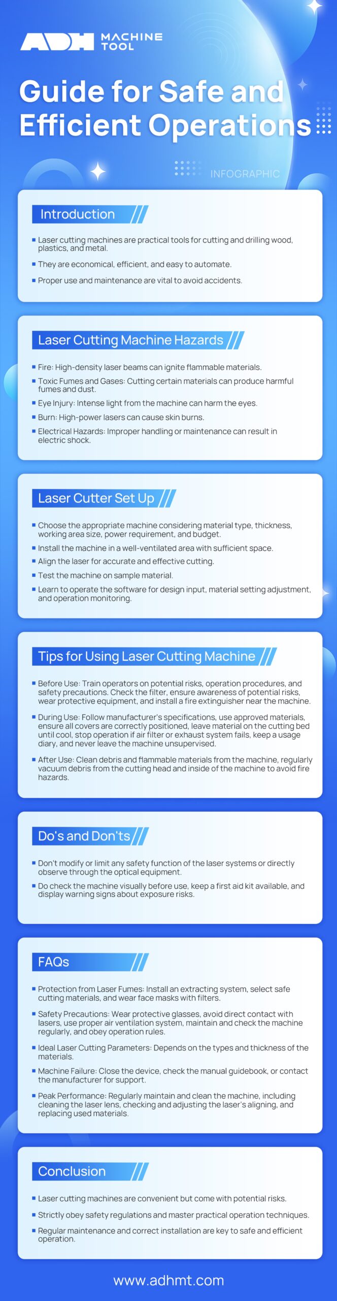 safe guide for laser cutting machine