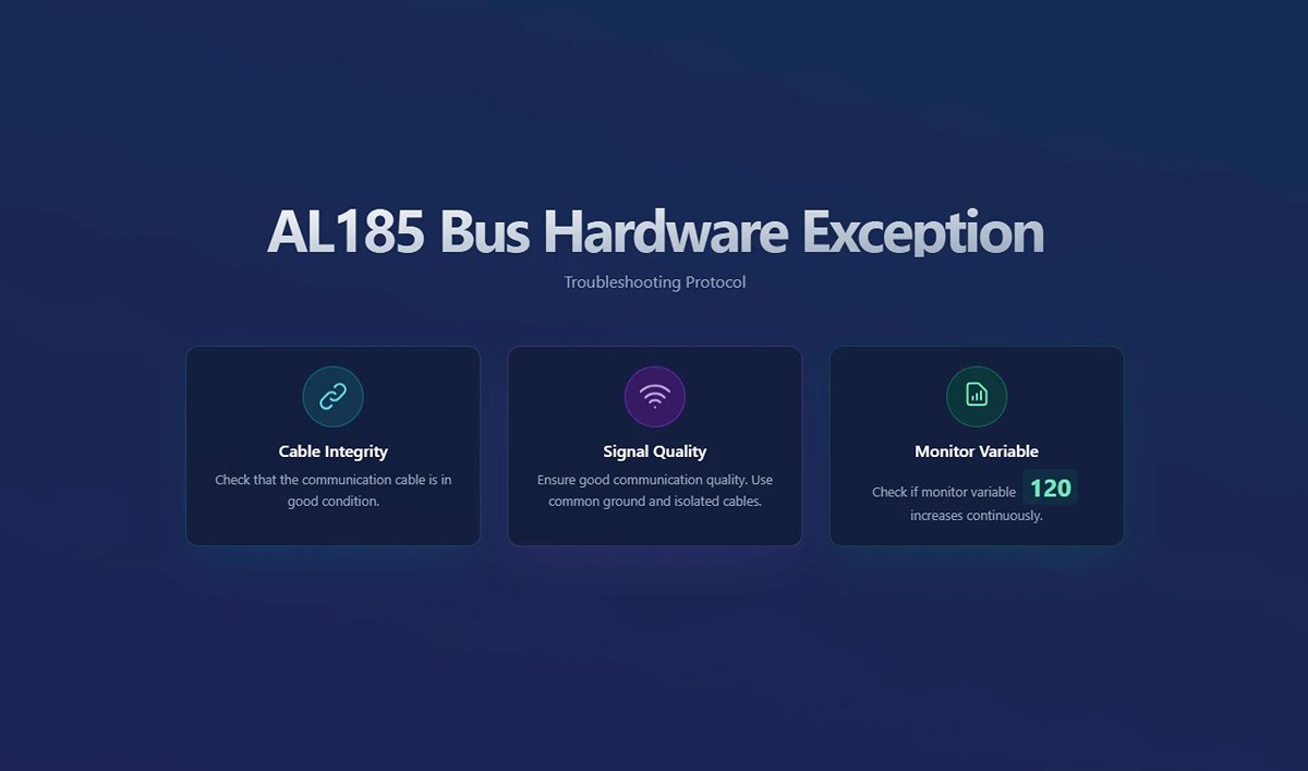 AL185 Bus Hardware Exception