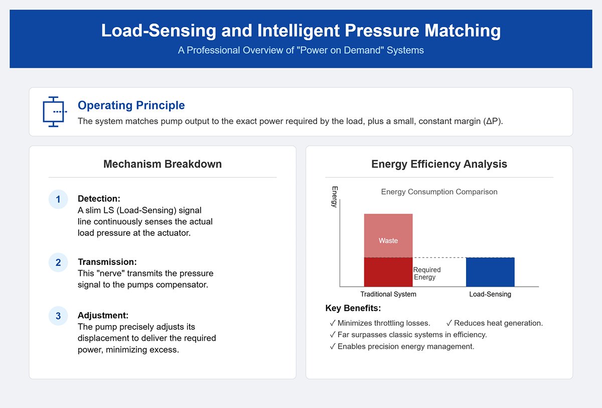 Load-Sensing and Intelligent Pressure Matching