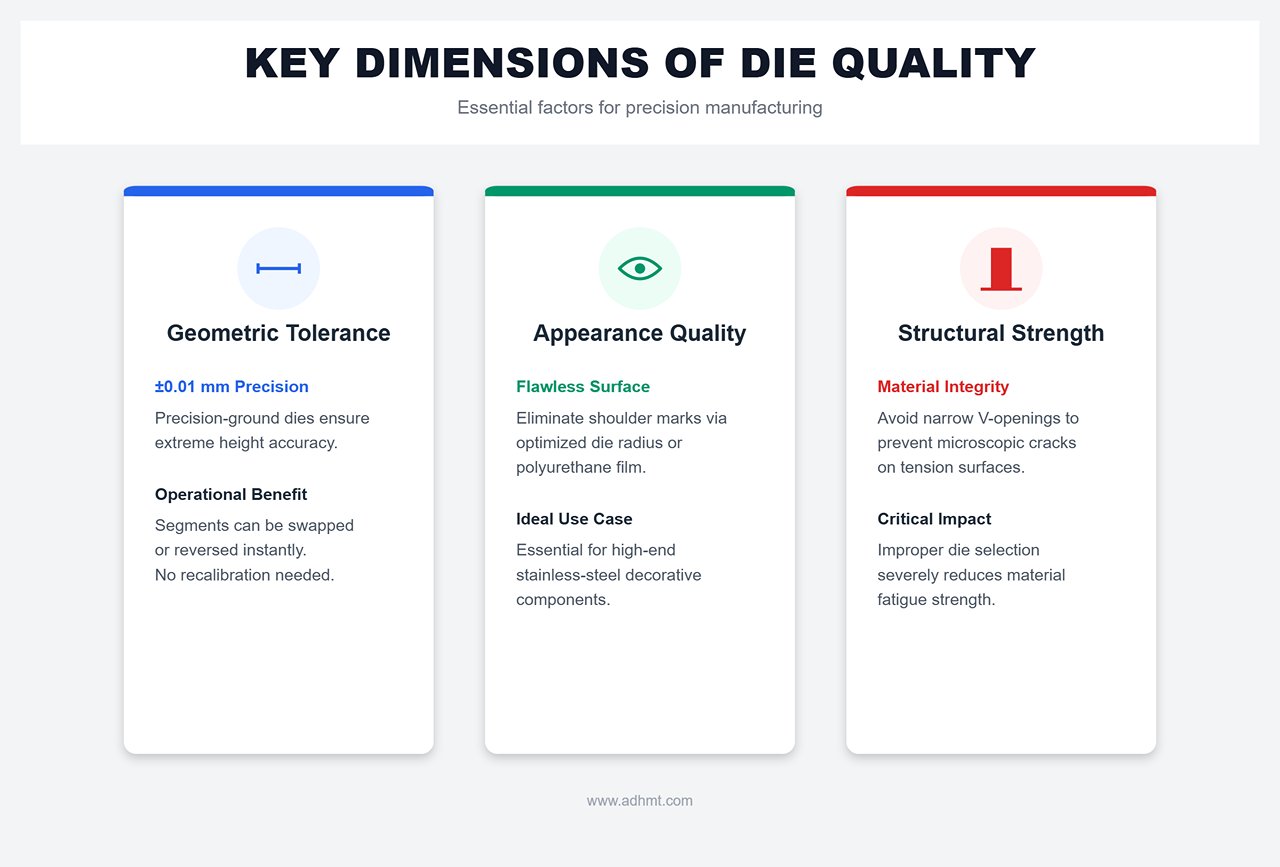 KEY DIMENSIONS OF DIE QUALITY