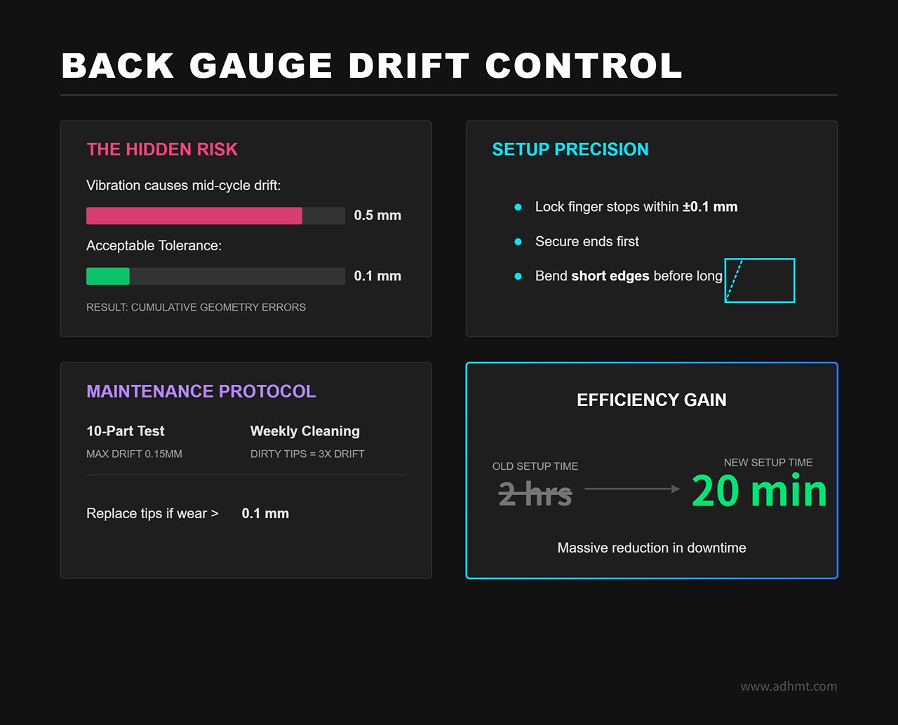 BACK GAUGE DRIFT CONTROL