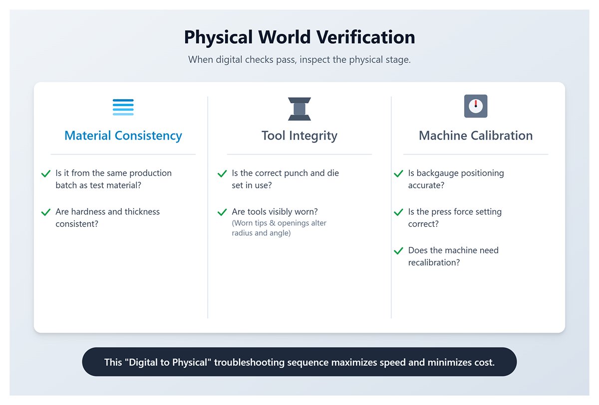 التحقق في العالم المادي