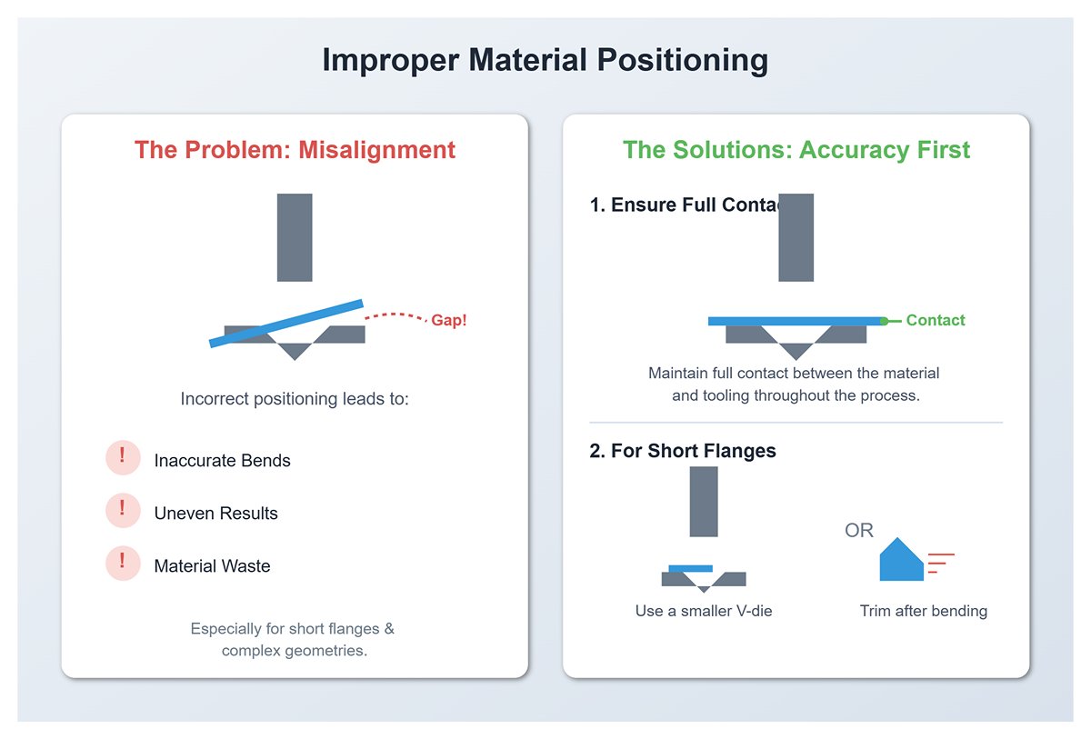 lmproper Material Positioning