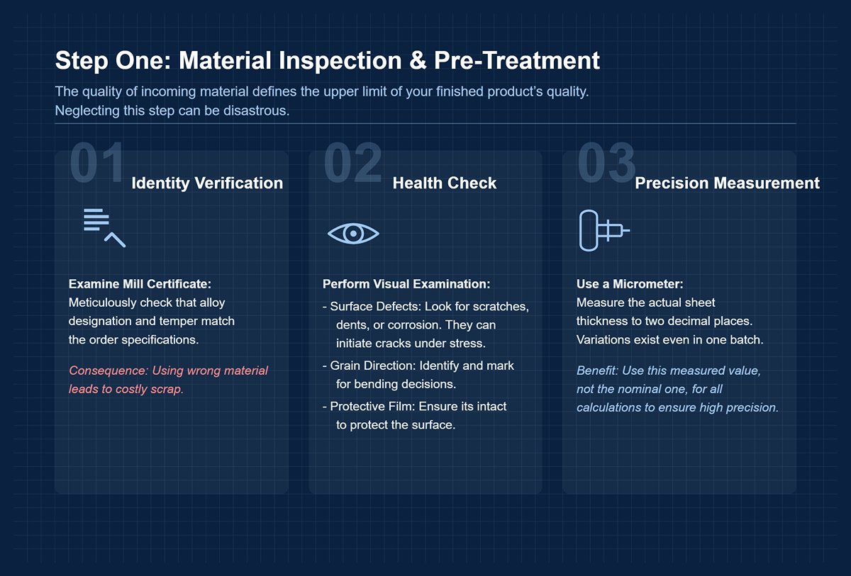  3.1 Step One: Material Inspection and Pre‑Treatment