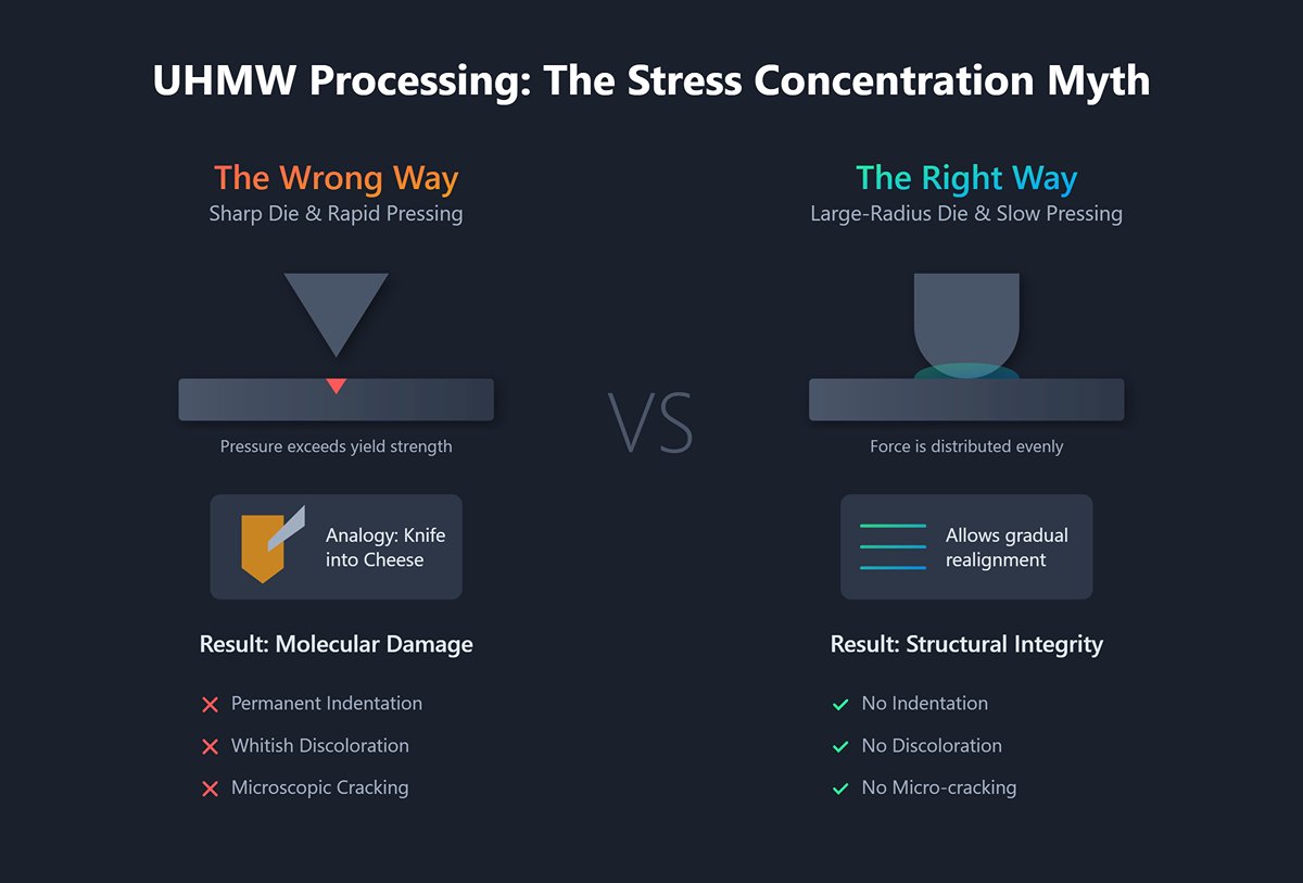 Misconception Two “Sharp Die Corners” and “Rapid Pressing” — The Stress Concentration Assassin