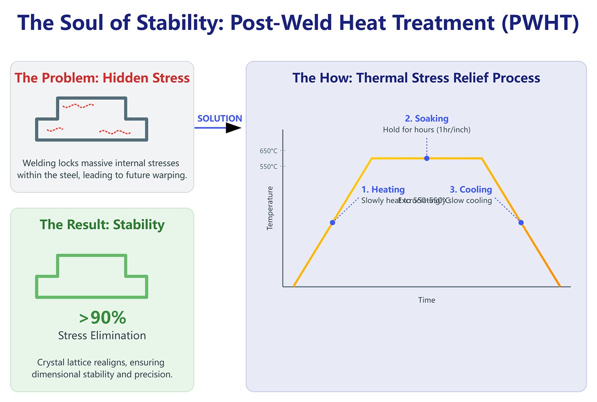 L'Anima della Stabilità: Trattamento Termico Post-Saldatura (PWHT)