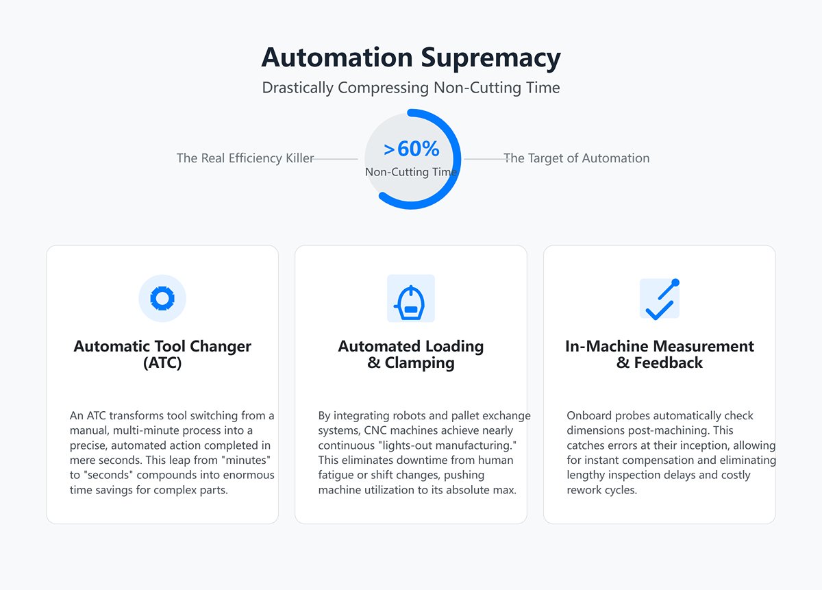 Automation Supremacy: Drastically Compressing Non-Cutting Time