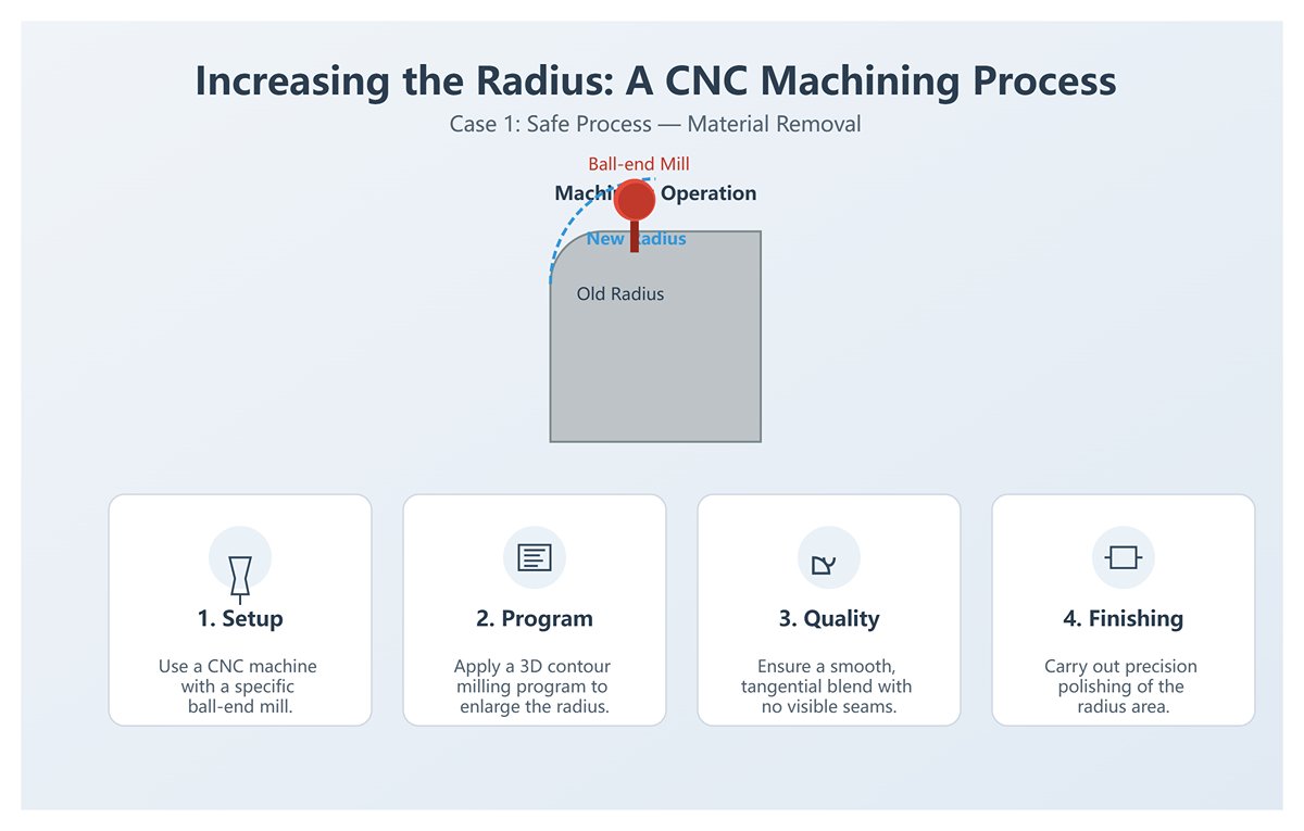 Case 1 Increasing the Radius (Safe Process—Material Removal)