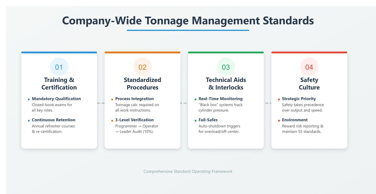 Establishing company-wide tonnage management standards