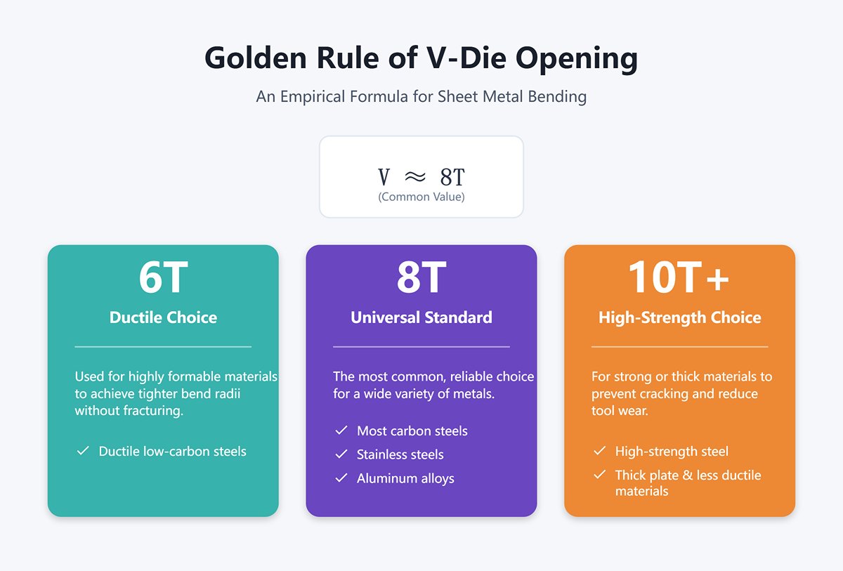 Golden Rule of V-Die Opening