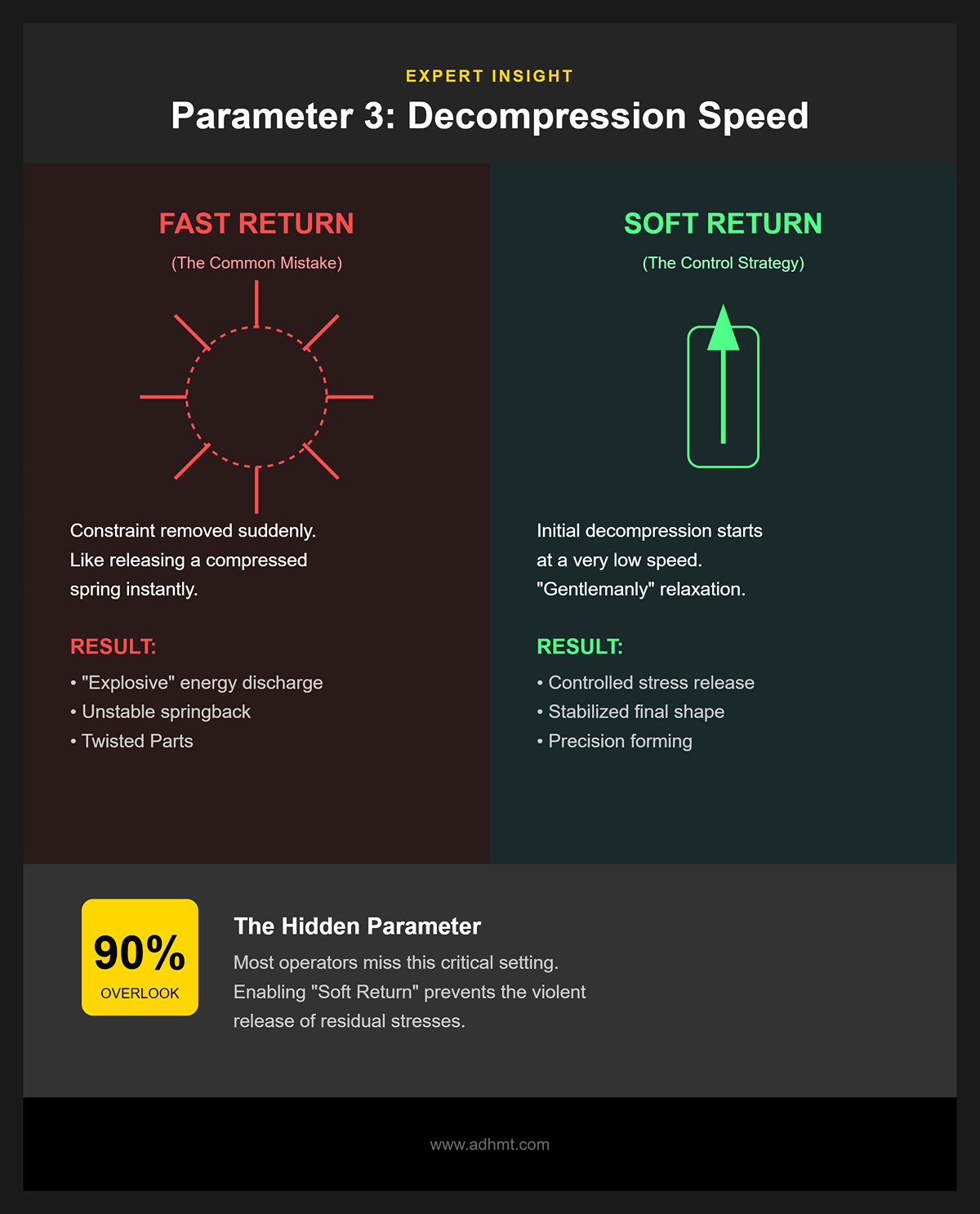 Parameter 3 Decompression (return) speed
