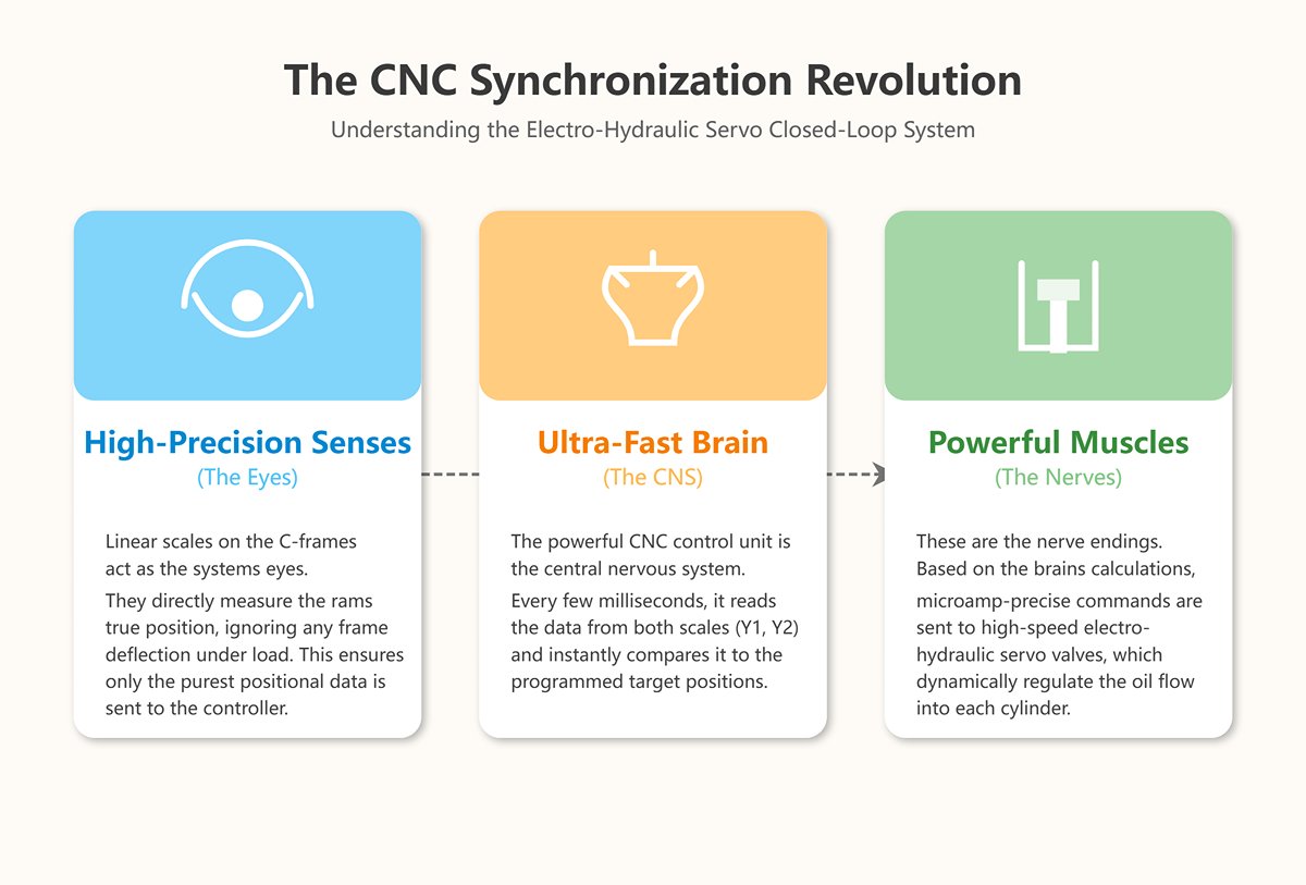 Third Generation CNC Electro-Hydraulic Servo Synchronization (Full Closed-Loop)