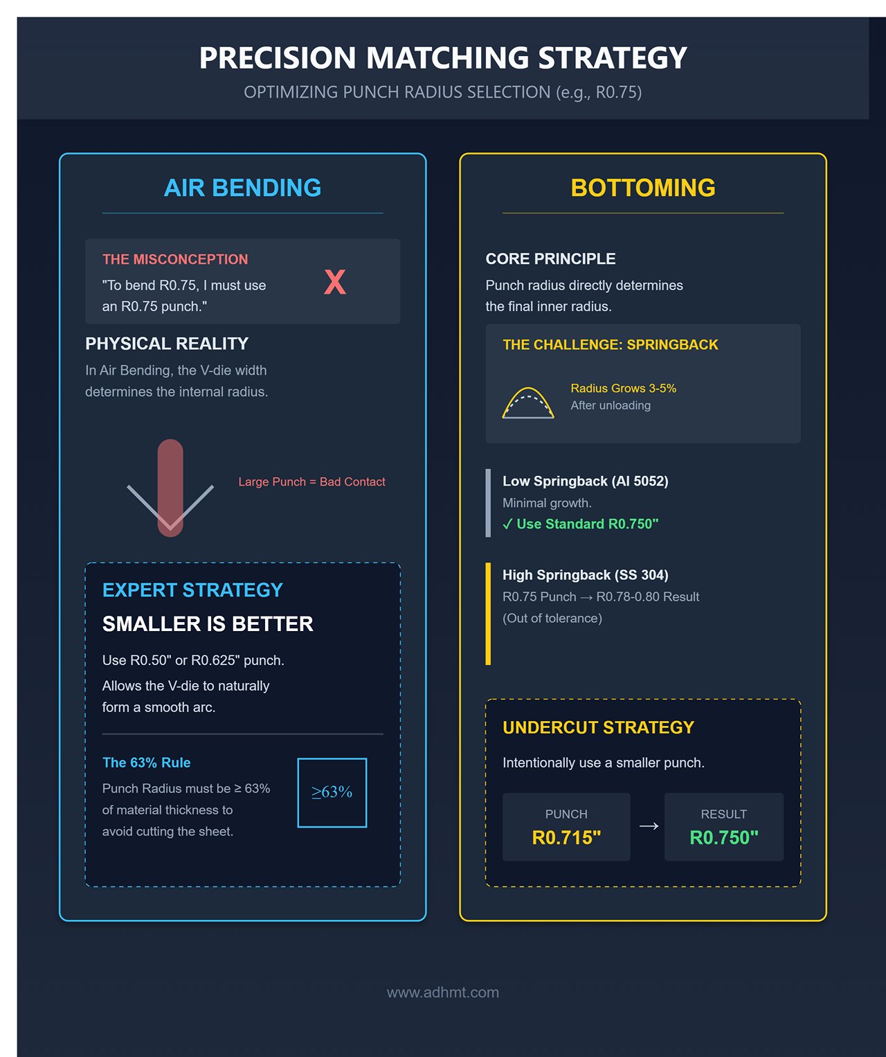 Precision Matching Strategy for Punch Radius