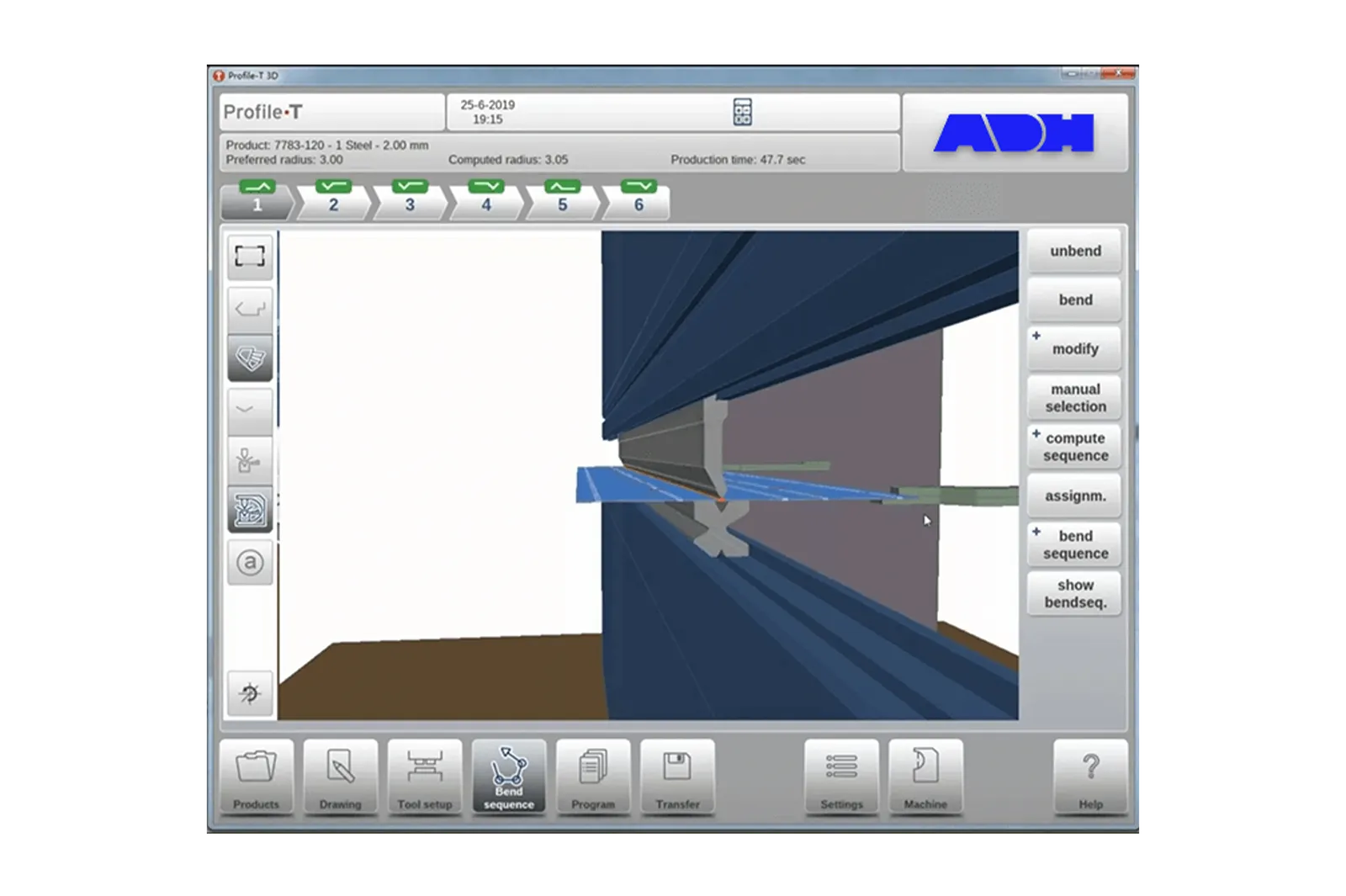 Flujo de trabajo de Profile T3D
